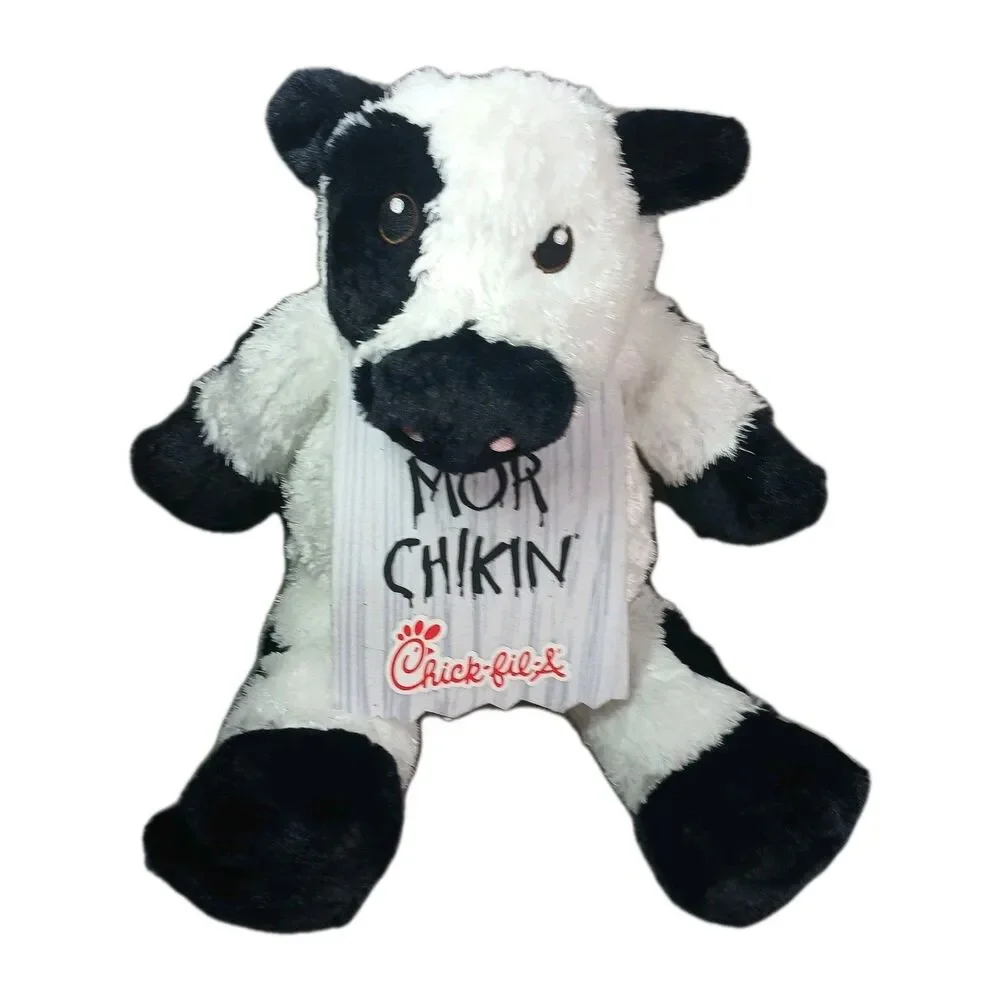 Chick-Fil-A Eat More Chicken Large Black White Cow 21
